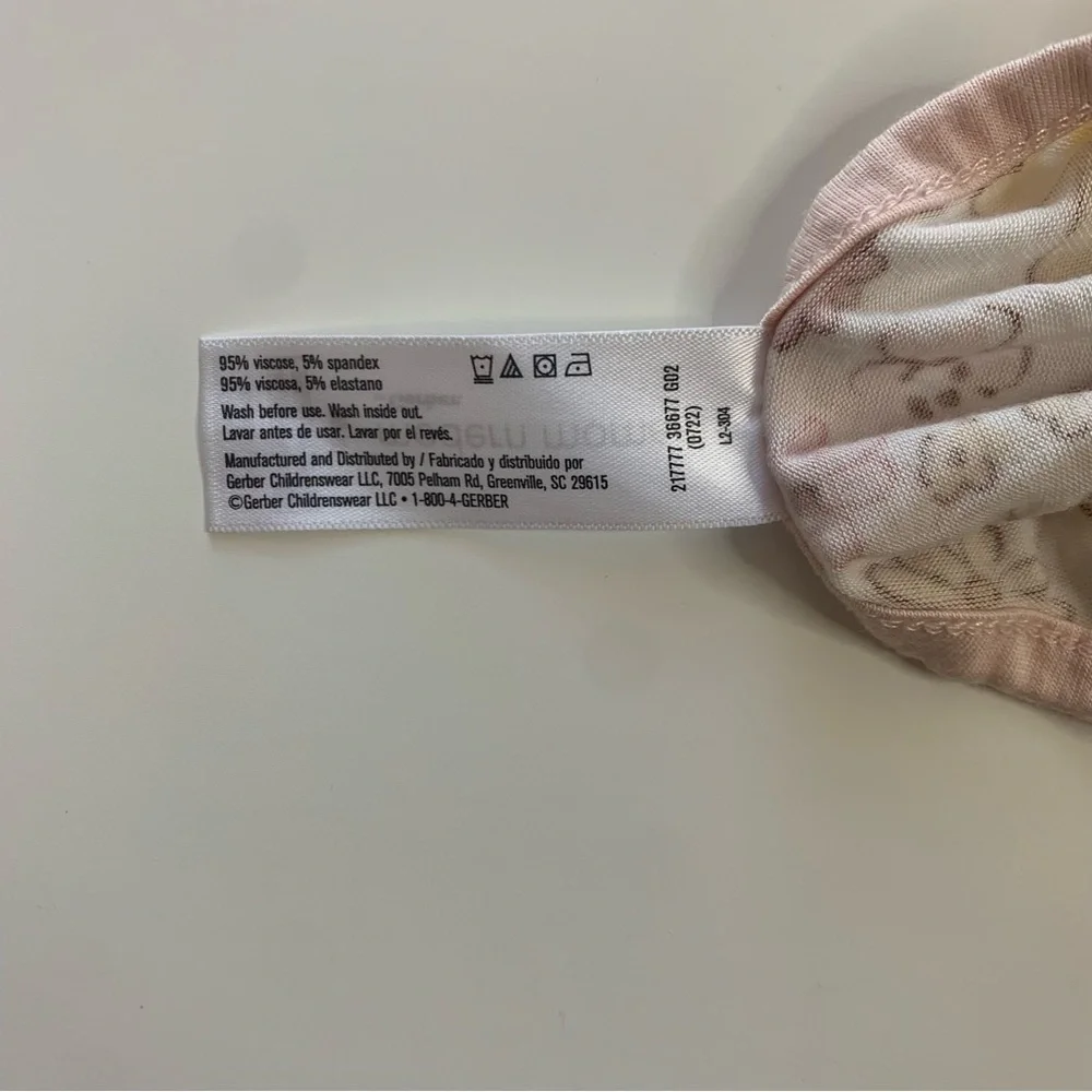 Floral Kids Footie‎ Pajama - Pink and Yellow - Picture 3 of 4